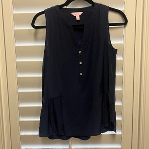 Lilly Pulitzer Silk Blouse Size 00 EUC